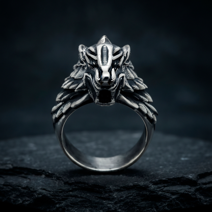 House of Stark Game of Thrones Wolf Men's Signet Ring
