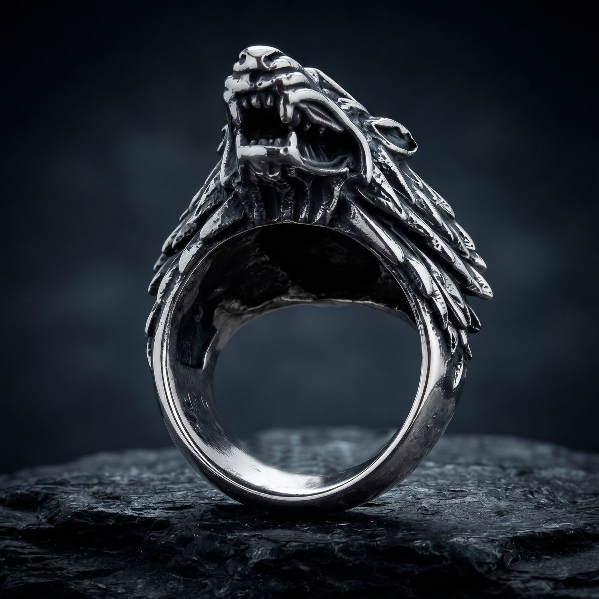 House of Stark Game of Thrones Wolf Men's Signet Ring