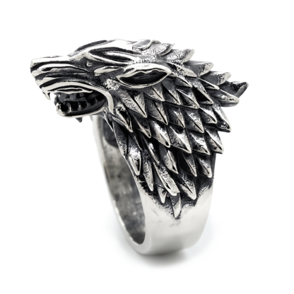 House of Stark Game of Thrones Wolf Men's Signet Ring
