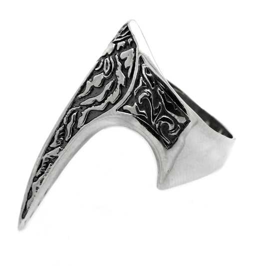 Crow's Claw Yakuza Tattoos Unisex Silver Ring