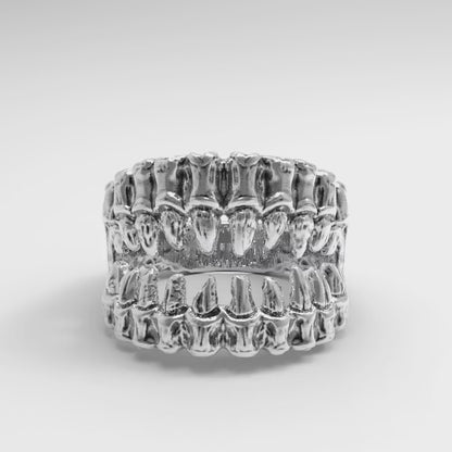 Kiefer Unisex Sterling Silber Ring