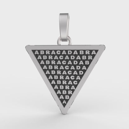 Abracadabra Magic Spell Talisman Pendant