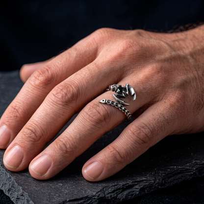 Adjustable Scorpio Zodiac Wrap Ring