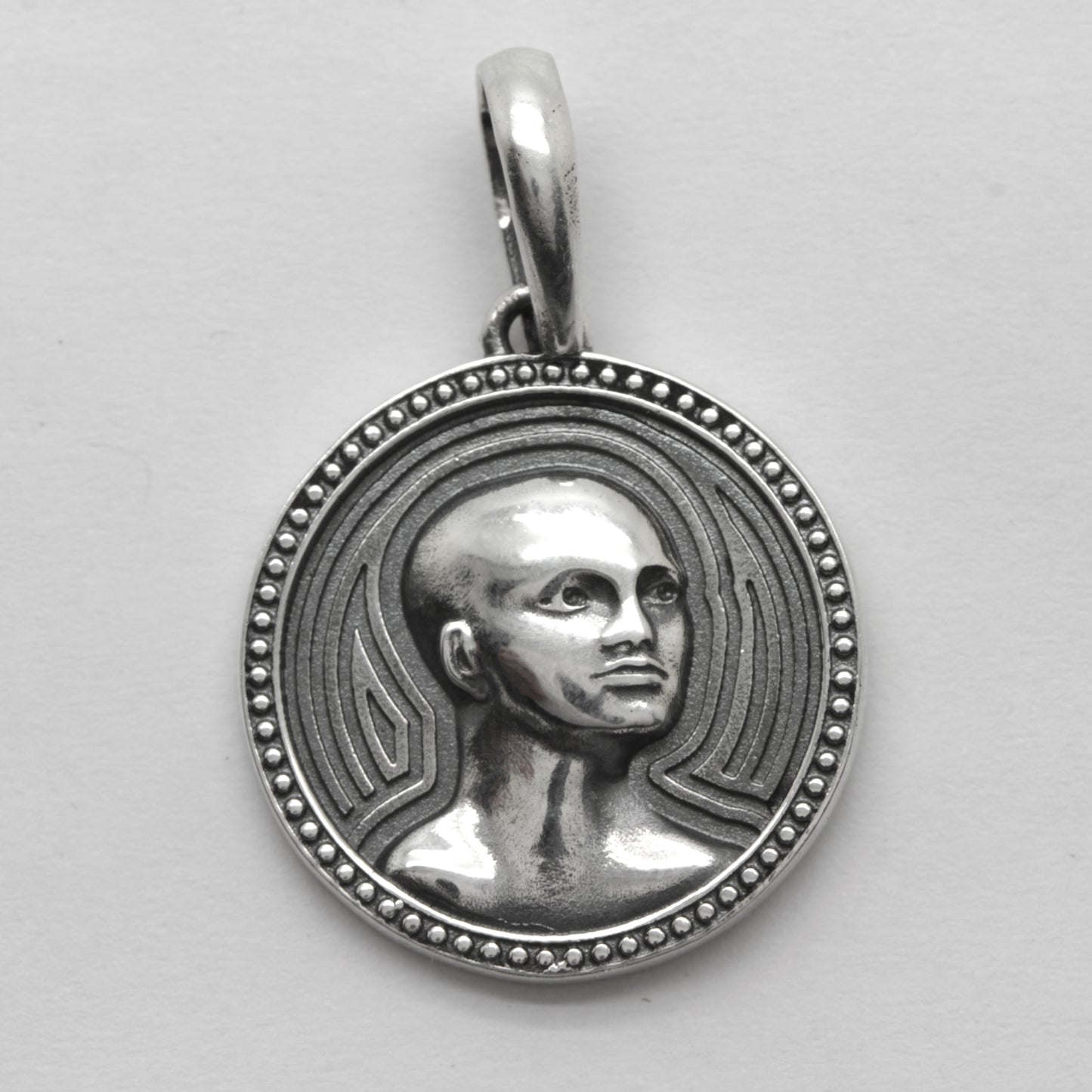 Lord of the World by René Guénon`s Book, Sterling Silver Round Pendant