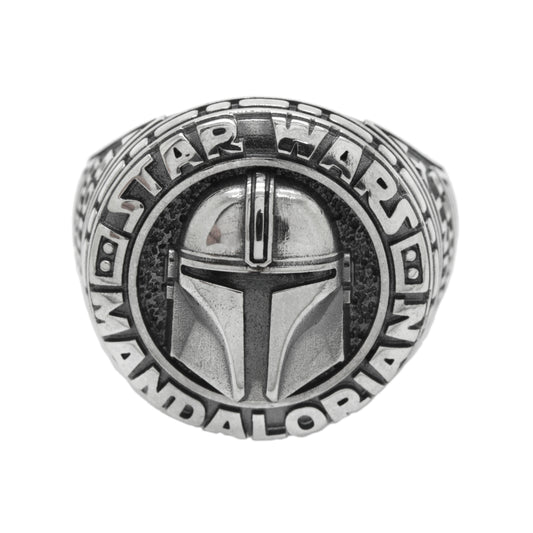 Mandalorian Star Wars Silver 925 Men's Ring