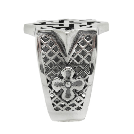 Walküre Symbol Ethnischer Herrenring Silber 925