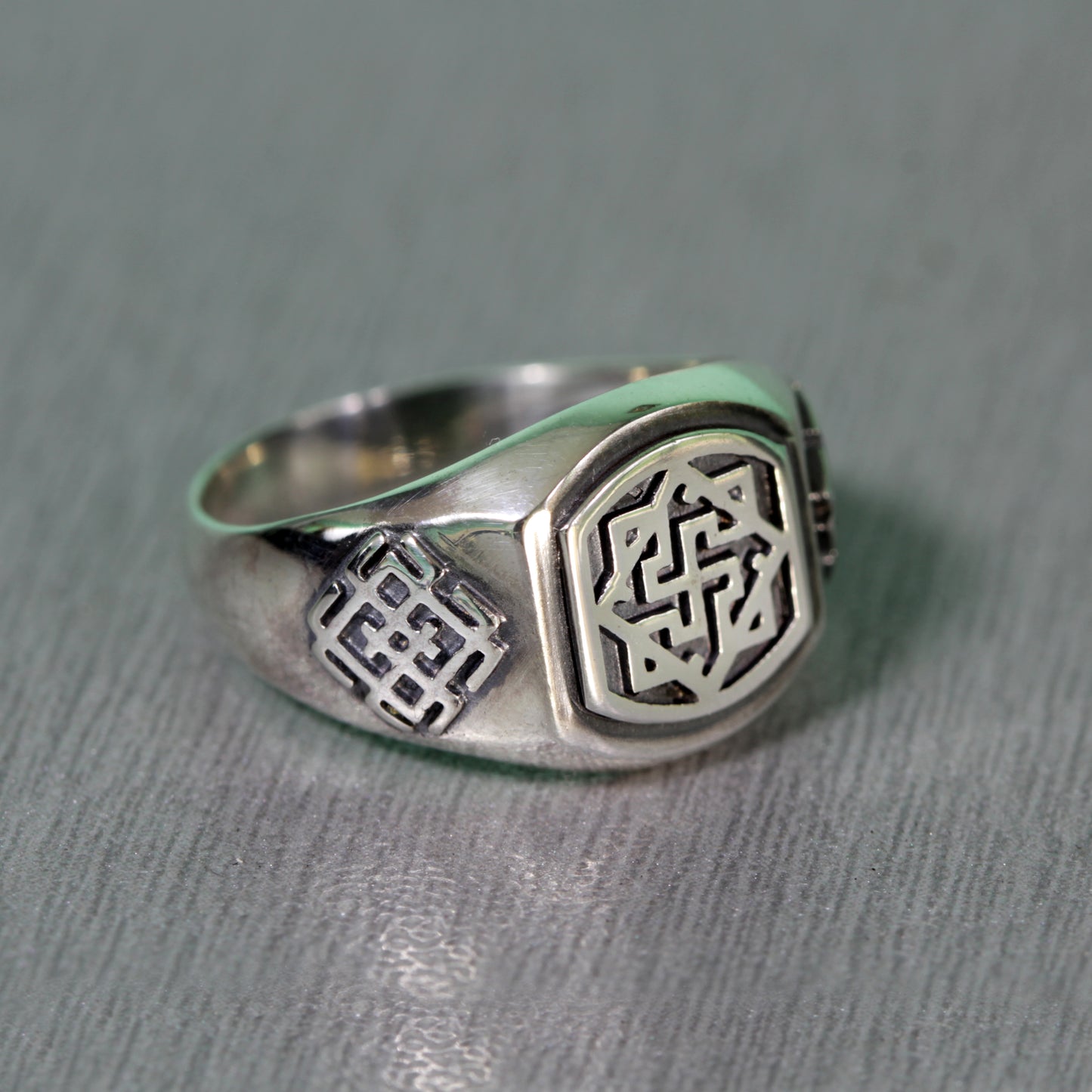 Valkyrie Norse Scandinavian Mythology Symbol Ethnic Men Ring Silver
