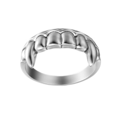 Elegant Vampire Fangs Jaw, Vampire ring, Vampire Teeth Ring
