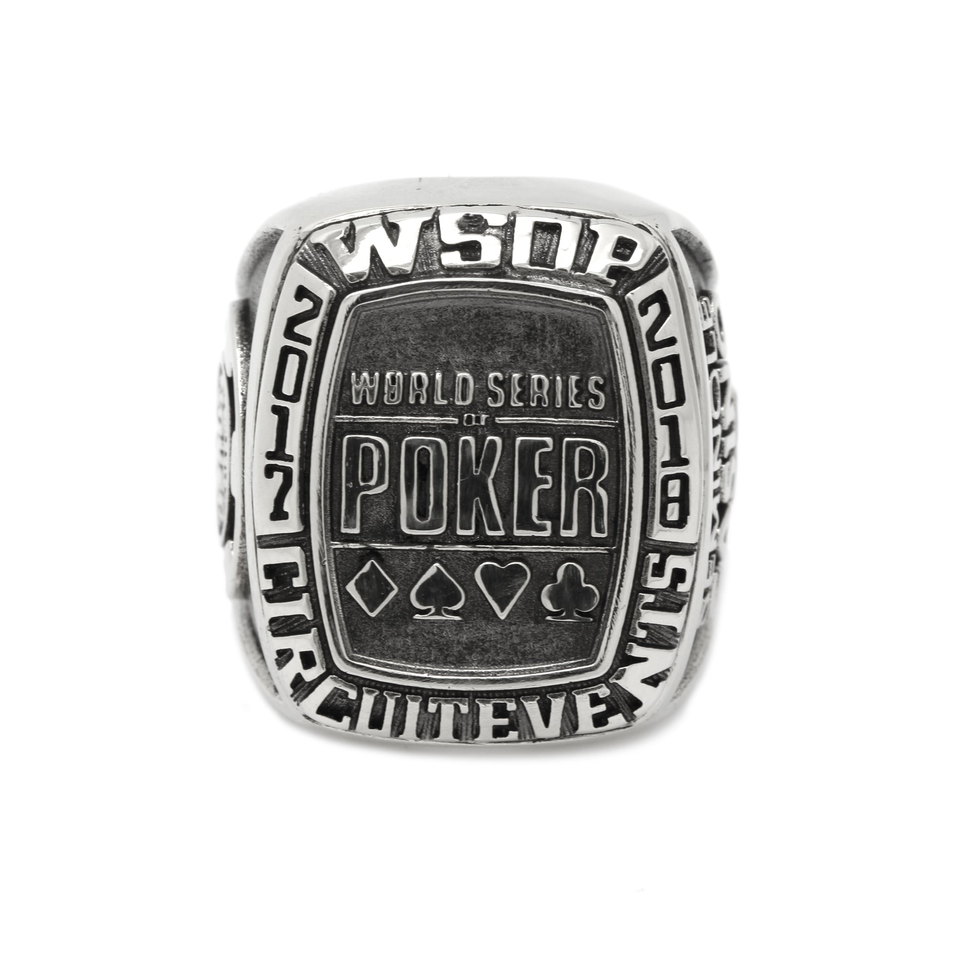 Poker WSOP Seminole 2017-2018 Men's Signet Sterling Silver 925