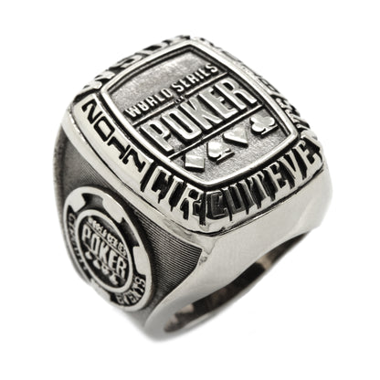 Poker WSOP Seminole 2017-2018 Men's Signet Sterling Silver 925