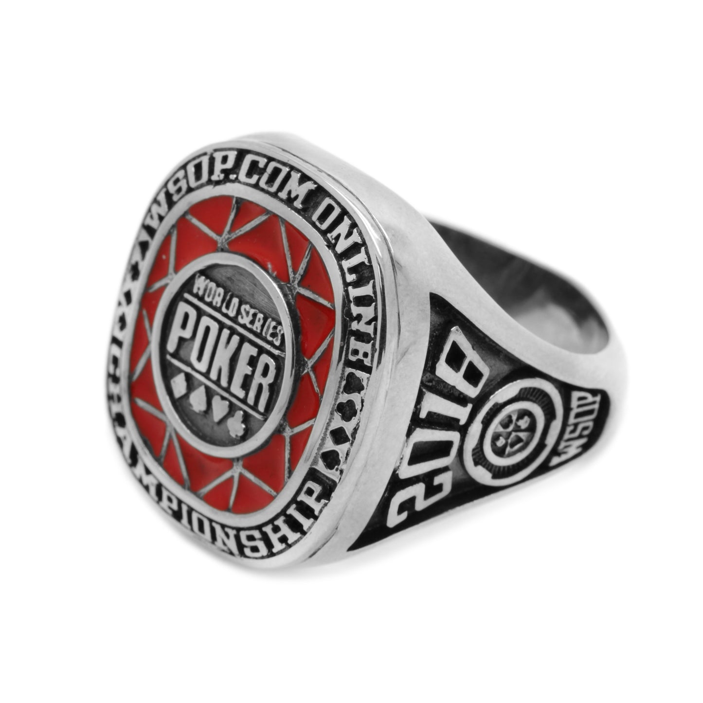 Poker WSOP ONLINE CHAMPIONSHIP 2018-2019 EVENTS Men's Signet Sterling Silver 925