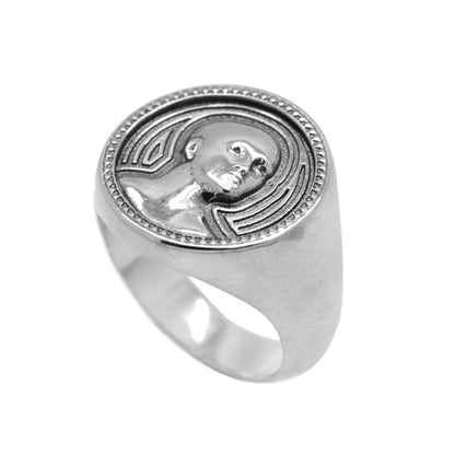 Lord Of The World by René Guénon Sterling Silver Mens Ring