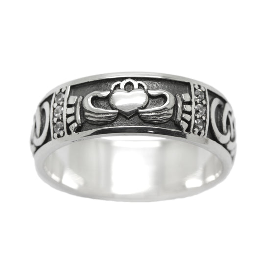 Eternity Love Claddagh Herzband Verlobungsring Unisex