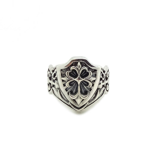 Pánský prsten Fleur de Lis Cross stříbro 925