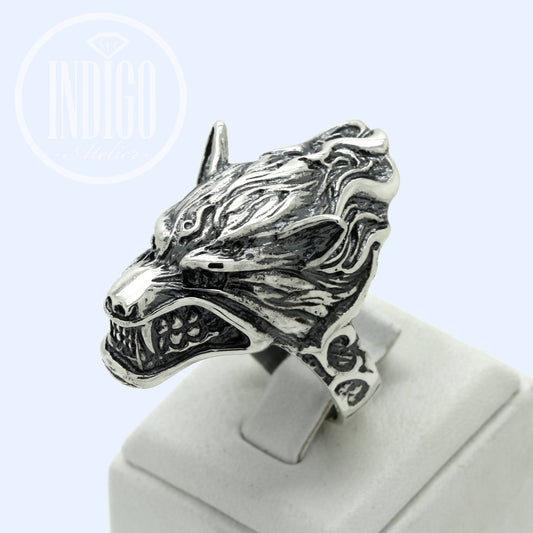 Pánský prsten Werewolf Wolf Silver 925