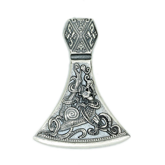 Perun Axe Slavic Amulet Silver 925