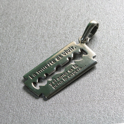 Razor Blade Unisex Pendant Silver 925