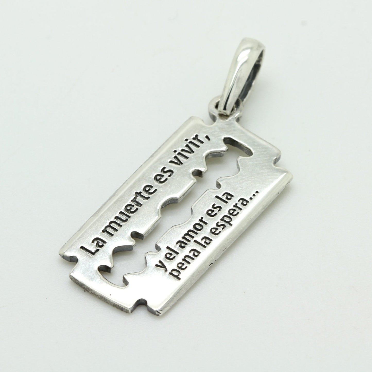 Razor Blade Unisex Pendant Silver 925