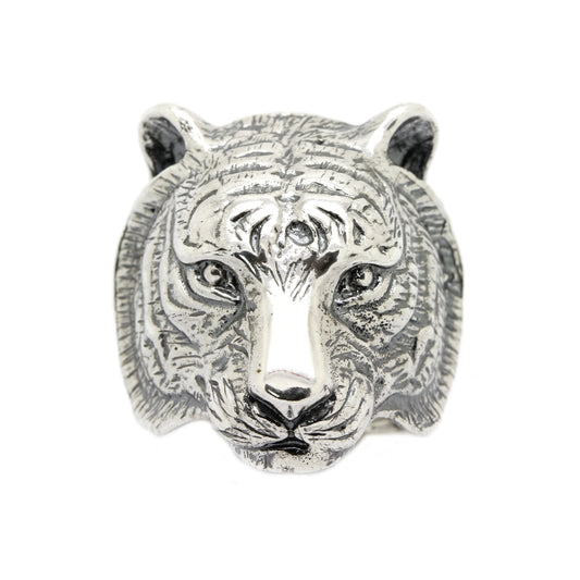 Dárek Tiger Ring pro Hunters Pánský prsten Silver 925