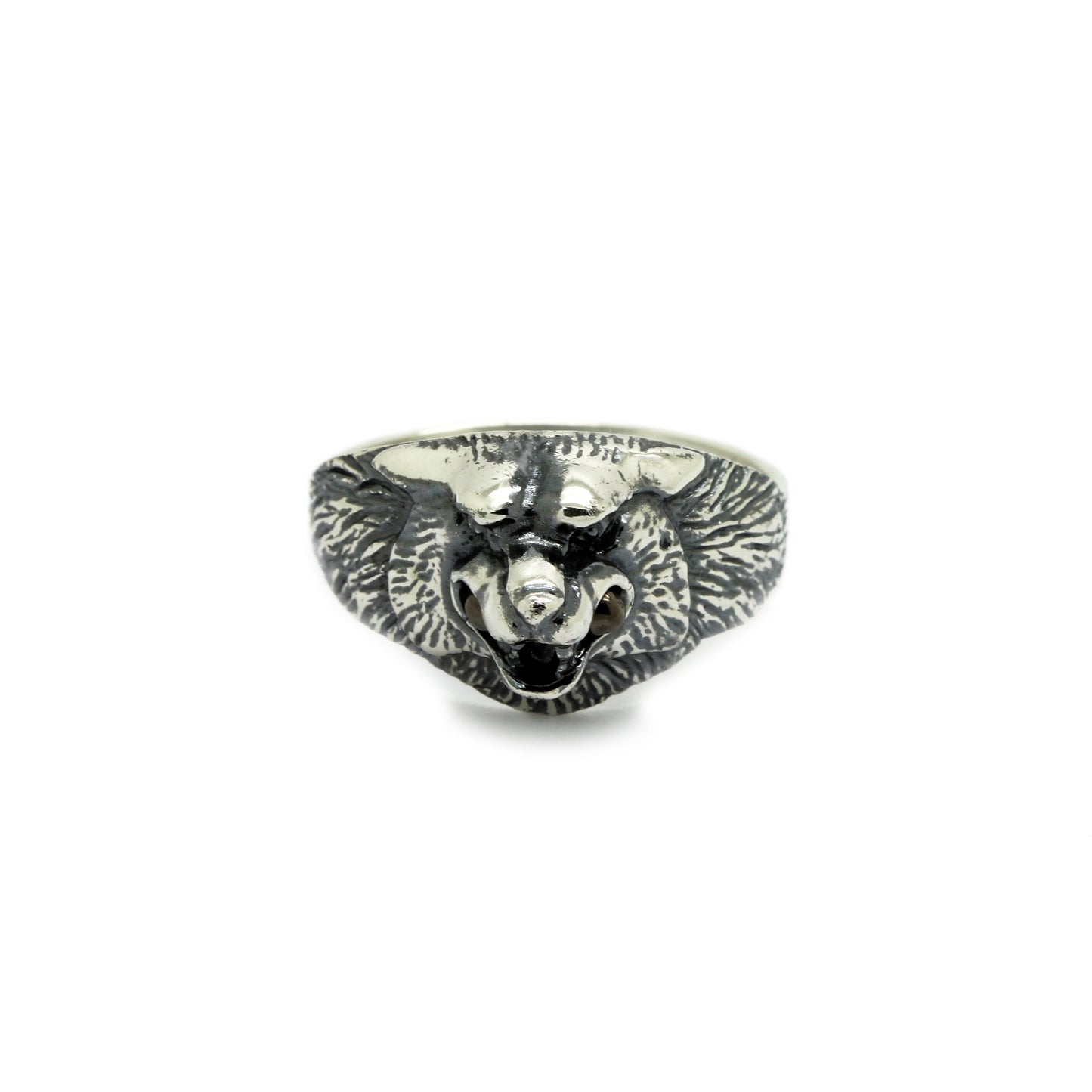 Pinky Wolf Men's Ring Sterling Silver 925