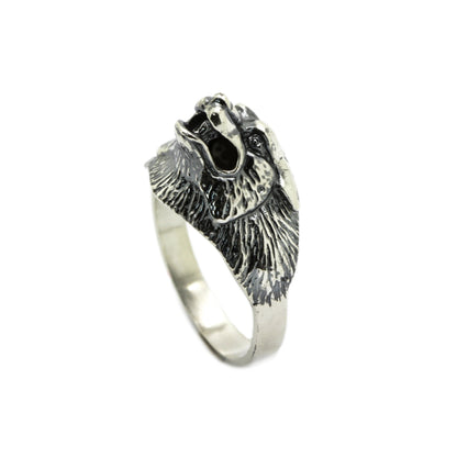 Pinky Wolf Men's Ring Sterling Silver 925