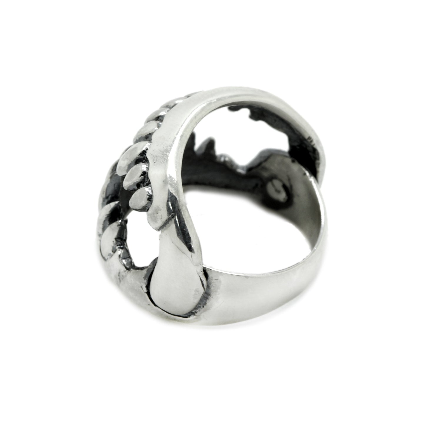 Moving Jaw Unisex Ring Silver 925