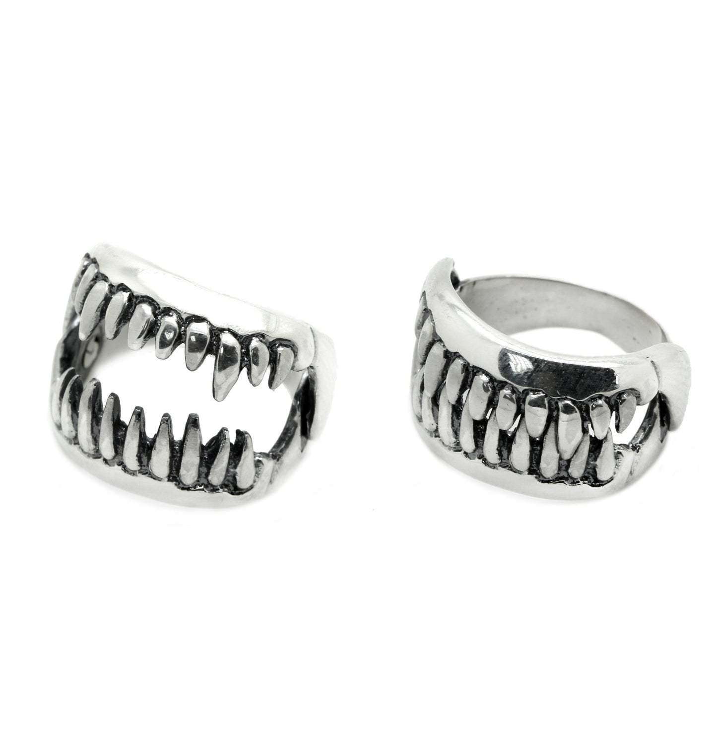 Moving Jaw Unisex Ring Silver 925