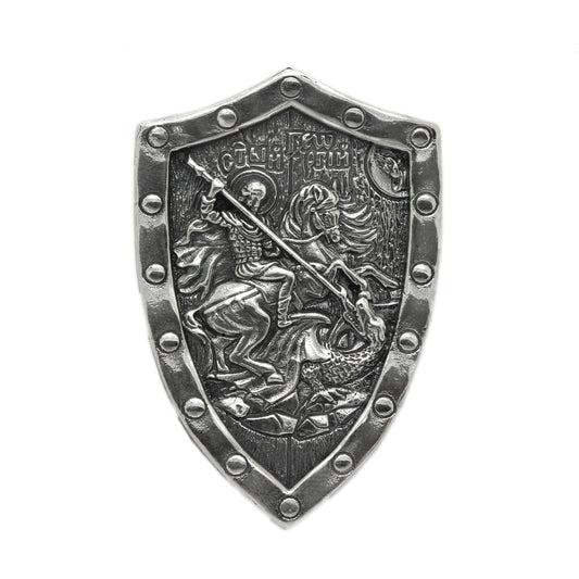 Pánský přívěsek Svatý Jiří Vítězný archanděl stříbrný 925