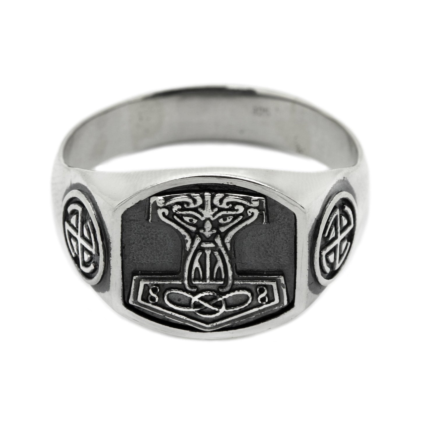 Thors Hammer Mjolnir Mjölnir Ring Sterling Silver