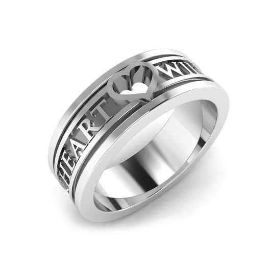 My Heart Will Go On • Hope Ring • Band Sterling Silver Womens Ring • Promise Ring • Engagement Ring