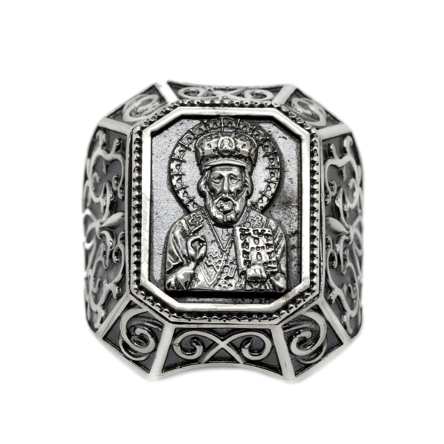 Ring des Heiligen Nikolaus Der Wundertäter Silber 925