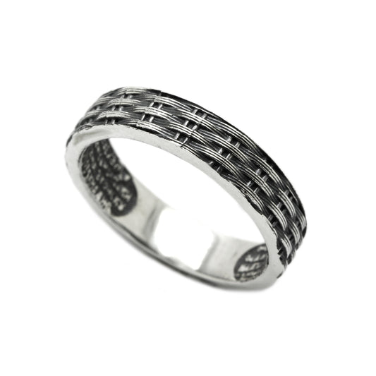 The Lord's Prayer Our Father Pinky Unisex Ring Silver 925