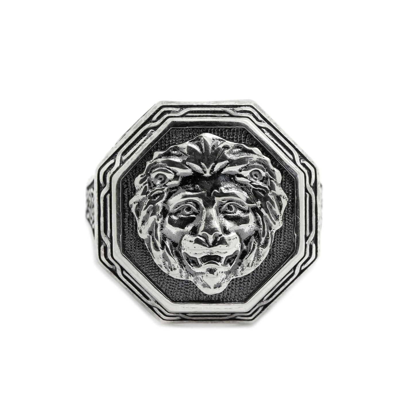 Lion Ring with Celtic Ornament Sterling Silver 925