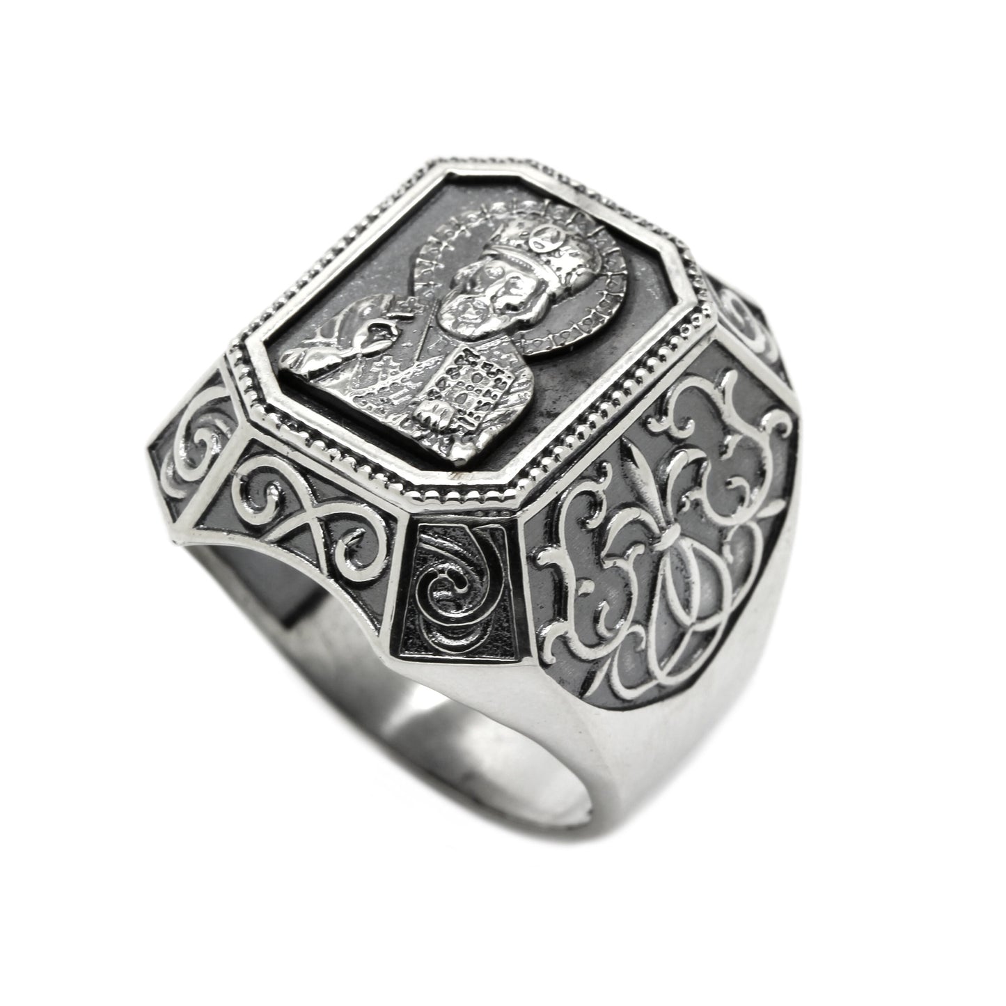 Ring des Heiligen Nikolaus Der Wundertäter Silber 925