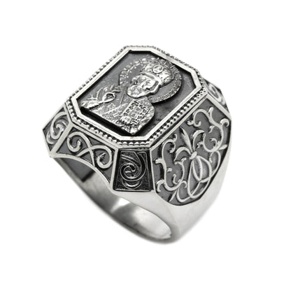 Ring des Heiligen Nikolaus Der Wundertäter Silber 925