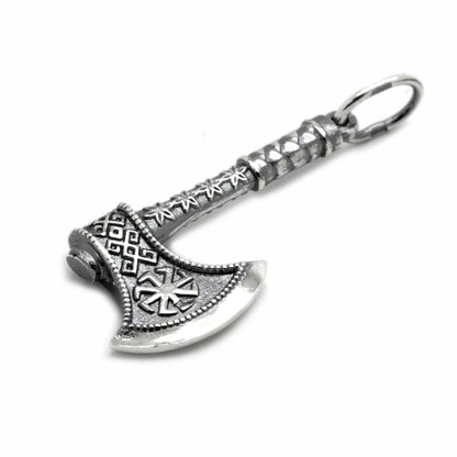 Mens Axe Kolovrat Kolyadnik Pendant Silver 925