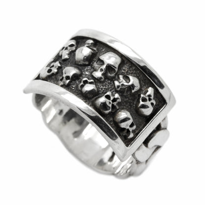 Pánský prsten Lebka Vanitas Silver 925
