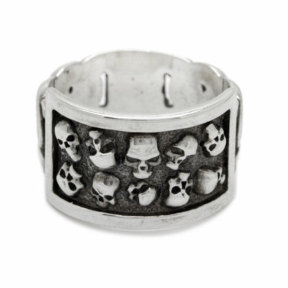 Skull Ring Vanitas Mens Silver 925