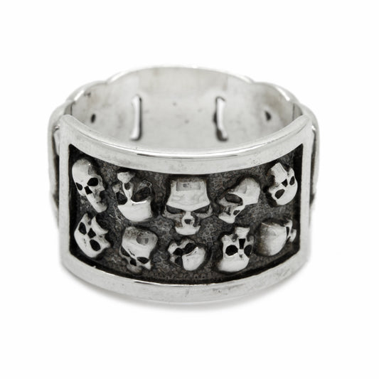 Totenkopfring Vanitas Herren Silber 925
