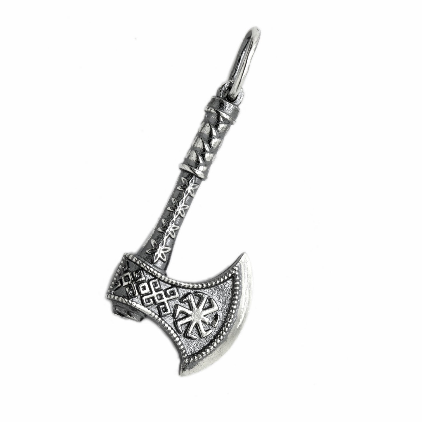 Mens Axe Kolovrat Kolyadnik Pendant Silver 925