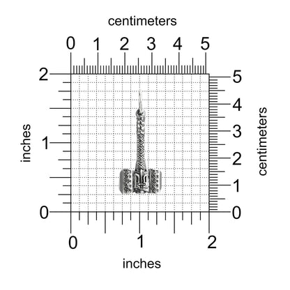 Herrenanhänger Hammer Tryzub Silber 925