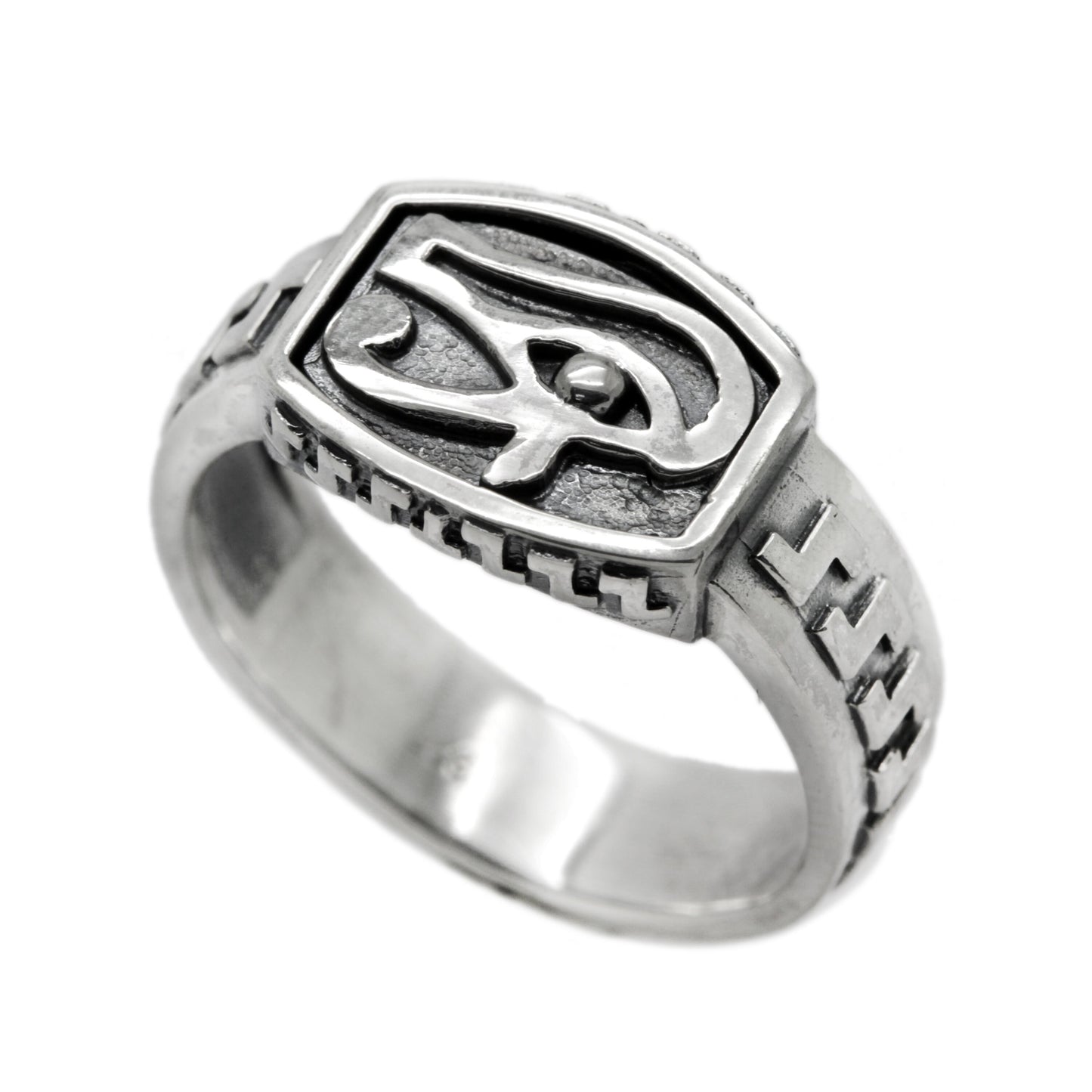 Horus Eye Egyptian Symbol Ring Silver 925