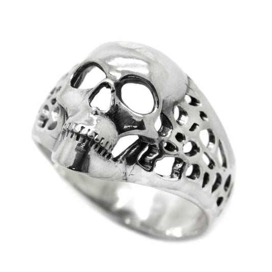 Lehký pánský prsten Skull Sterling Silver 925