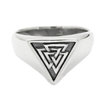Valknut Odin Symbol Unisex Ring Silber 925
