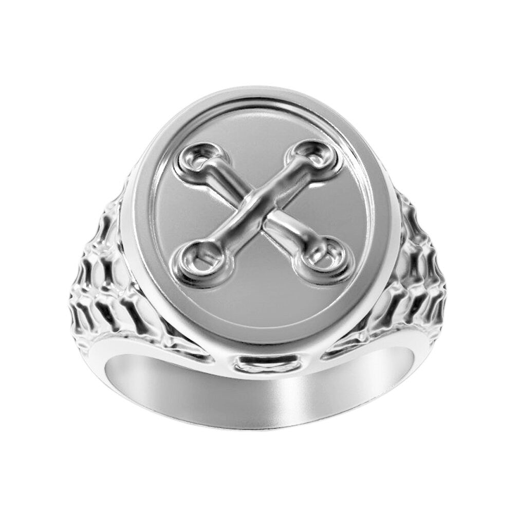 Tailor Button Unisex Silver Ring for Designers of Clothes