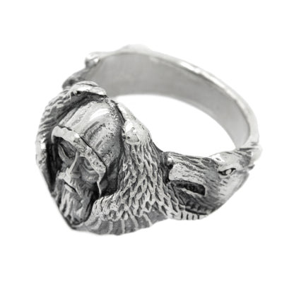 Odin Symbol Unisex prsten Silver 925