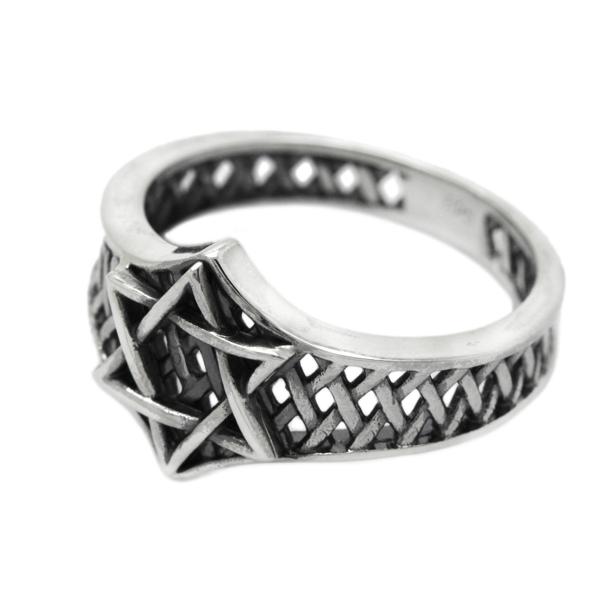 Star of David Ring, King Solomon Ring, Jewish Star, Sterling Silver Men Ring, Pinky Ring