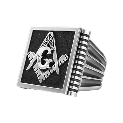 Masonic Mens Signet Silver 925