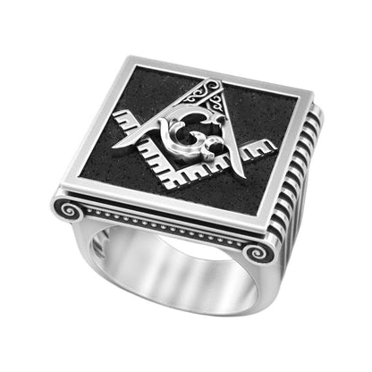 Masonic Mens Signet Silver 925