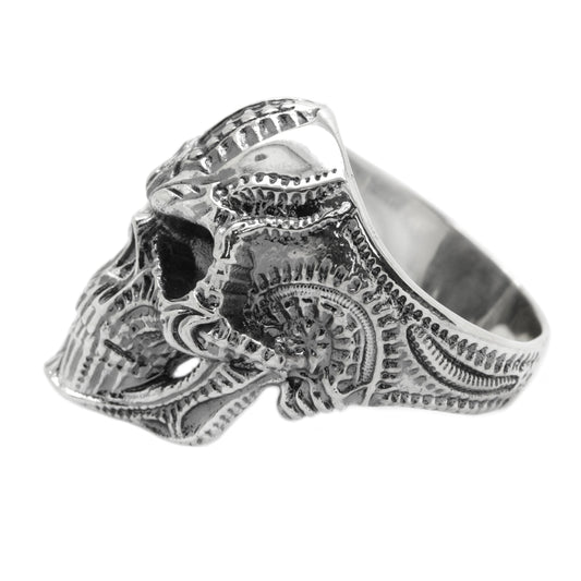 Huge Skull Men's Ring Sterling Silver 925